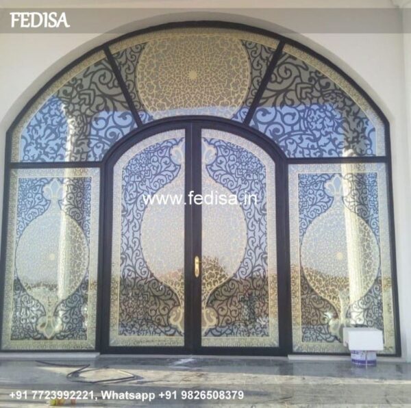Glass Design Glass Door Design Glass Decoration On Wall Front Elevation Glass Design