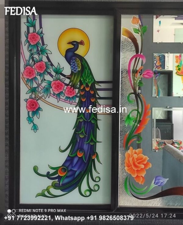 Glass Design Glass Painting Designs Kitchen Door Design With Glass Automotive Glass Etching
