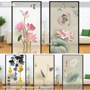 Glass Design Glass Balcony Design Glass Partition Living Room Pooja Room Glass Etching